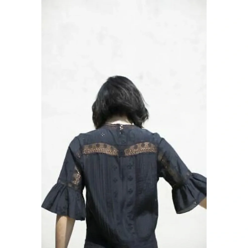 Ulla Johnson Elena Eyelet Embroidered Mini Dress in black - Picture 3 of 4